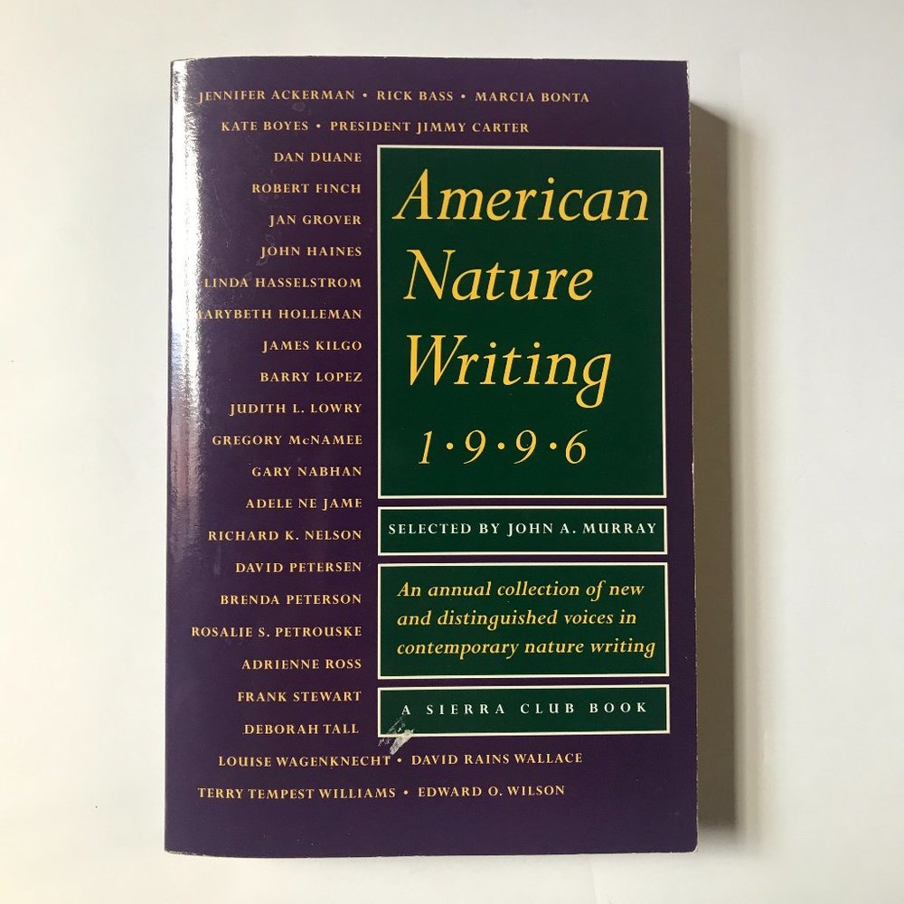 American Nature Writing 1996, A Sierra Club Book